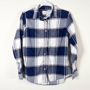 Weatherproof Vintage Comfort Stretch Womens Plaid Button Down Shirt Size Medium